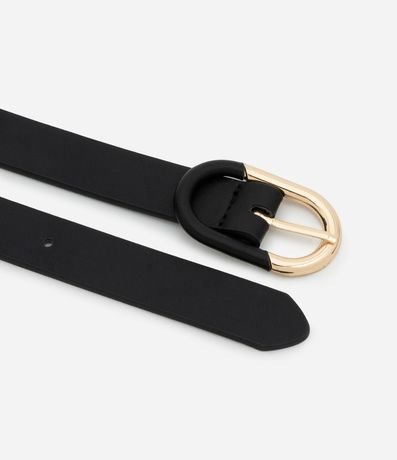 Kit 02 Cinturones en PU Medianos con Hebilla Oval 2