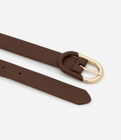 Kit 02 Cinturones en PU Medianos con Hebilla Oval 3