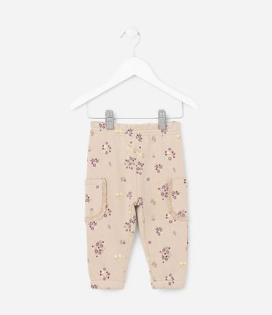 Pantalón Clochard Infantil con Bolsillo Cargo - Talle 0 a 18 meses