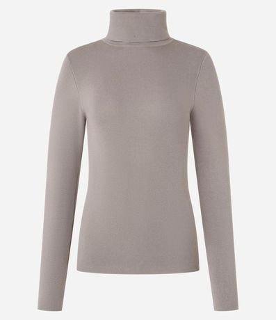 Suéter en Punto con Cuello Alto Estructurado 5