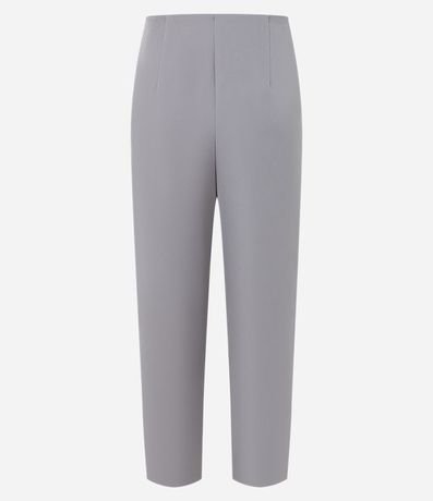 Pantalón Carrot Sastrería con Tiro Alto y Botón Contrastante 2