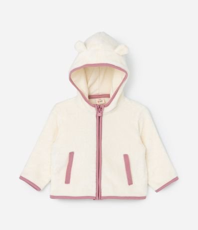 Conjunto Infantil en Fleece con Bordado Conejitos - Talle 0 a 18 meses 2