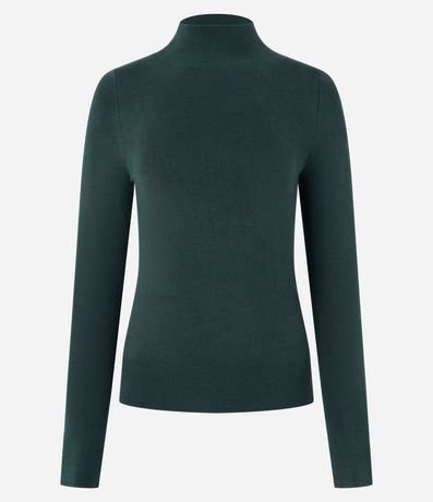 Blusa Básica en Viscosa con Cuello Alto 6