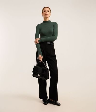 Blusa Básica en Viscosa con Cuello Alto 2