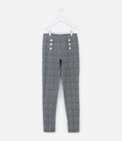 Pantalón Legging Infantil con Estampa de Cuadros - Talle 5 a 14 años 1