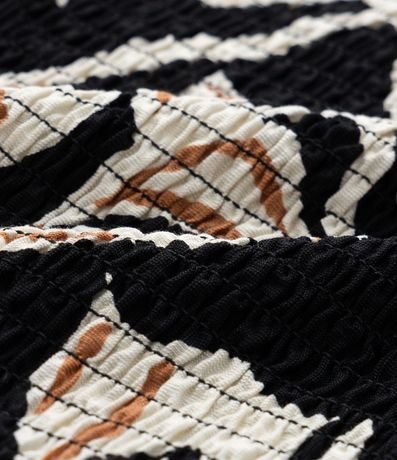 Blusa en Crepé con Estampa Floral y Lastex Curve & Plus Size 8