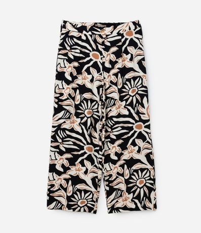 Pantalón Recto en Crepé con Estampa Floral Curve & Plus Size 5