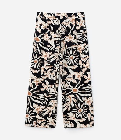 Pantalón Recto en Crepé con Estampa Floral Curve & Plus Size 6