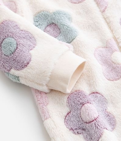 Mono Infantil en Fleece con Estampa Floral - Talle 0 a 18 meses 6