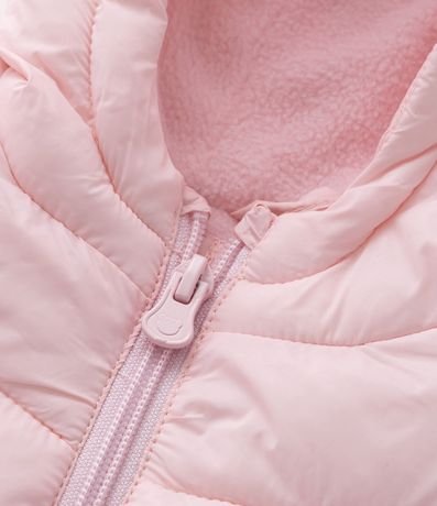 Campera Puffer Infantil en Microfibra Básica - Talle 0 a 18 meses 4
