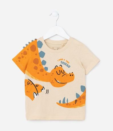Remera Infantil con Estampa Interactiva de Dino - Talle 1 a 6 años 2