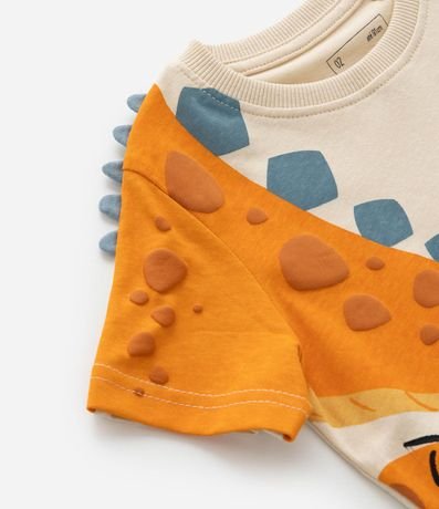 Remera Infantil con Estampa Interactiva de Dino - Talle 1 a 6 años 5