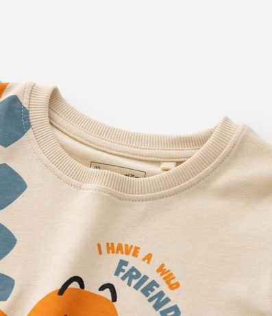Remera Infantil con Estampa Interactiva de Dino - Talle 1 a 6 años 6