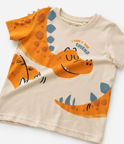 Remera Infantil con Estampa Interactiva de Dino - Talle 1 a 6 años 7