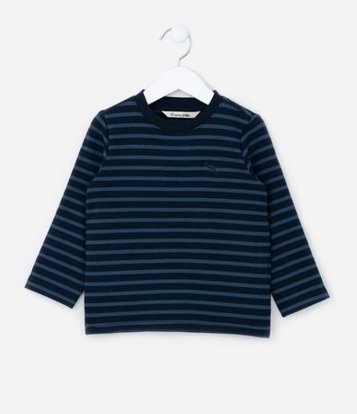Remera Infantil con Estampa Rayada - Talle 1 a 5 años