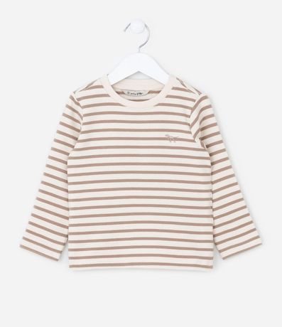Remera Infantil con Estampa Rayada - Talle 1 a 5 años