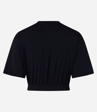 Blusa Cropped Deportiva en Microfibra con Elástico Incorporado en la Parte Baja 6