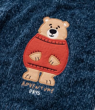 Suéter Infantil en Chenille con Bordado Oso - Talle 1 a 5 años 6