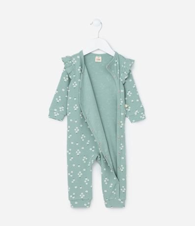 Mono Infantil Canelado con Estampa Floral - Talle RN a 18 meses 2