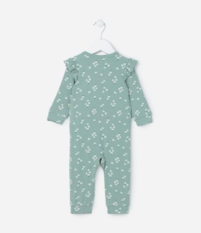 Mono Infantil Canelado con Estampa Floral - Talle RN a 18 meses 3