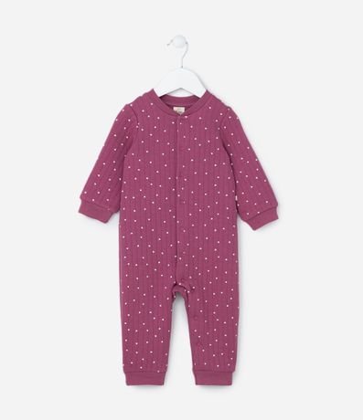 Mono Infantil con Estampa Corazones - Tam  0 a 18 meses 1