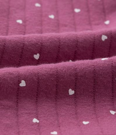 Mono Infantil con Estampa Corazones - Tam  0 a 18 meses 4