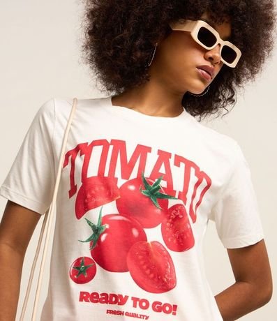 Remera Alargada en Algodón con Estampa Tomato 3