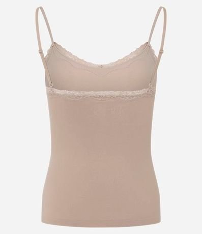 Musculosa con Breteles Finos sin Costura y con Encaje 6