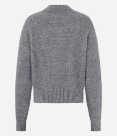 Suéter Slim Corto en Punto con Ajuste Pesado 3