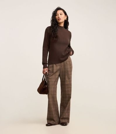 Blusa de Punto con Cuello Alto 2