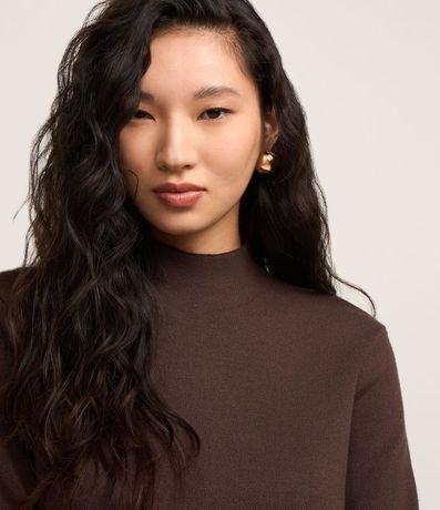 Blusa de Punto con Cuello Alto 4