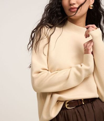 Blusa de Punto con Cuello Alto 3