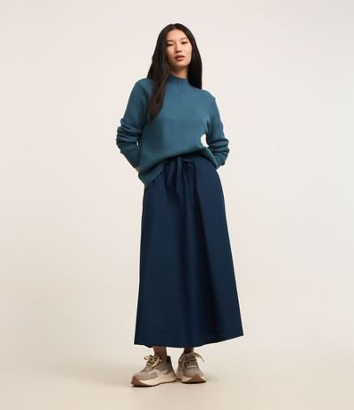 Blusa de Punto con Cuello Alto 2