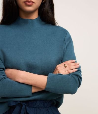 Blusa de Punto con Cuello Alto 3