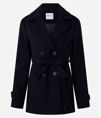 Saco Alargado en Polivelour con Bolsillos 4