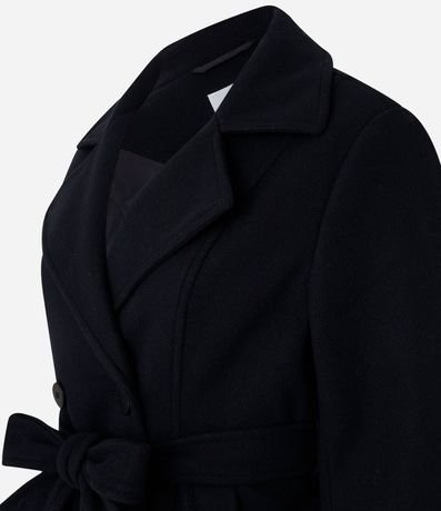 Saco Alargado en Polivelour con Bolsillos 5