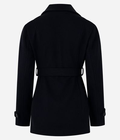 Saco Alargado en Polivelour con Bolsillos 6