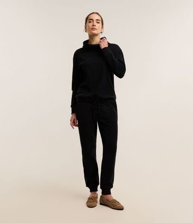 Blusa en Malla Brush con Cuello Alto Degagê 2