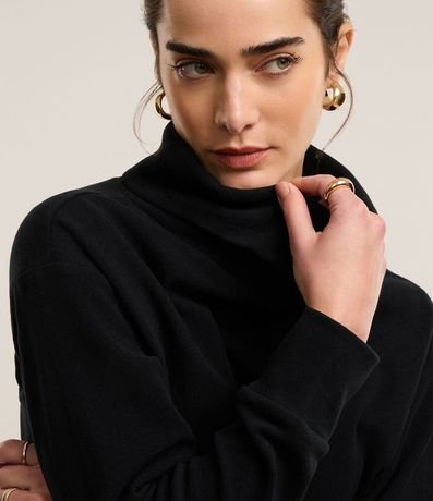 Blusa en Malla Brush con Cuello Alto Degagê 3