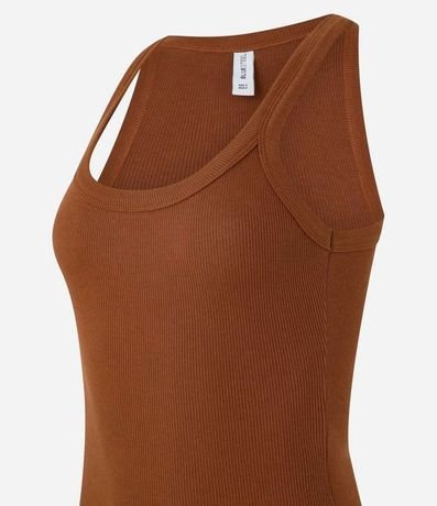 Blusa Musculosa en Rib con Textura Acanalada 5