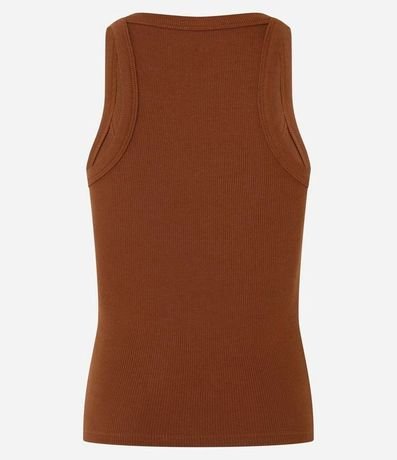 Blusa Musculosa en Rib con Textura Acanalada 6