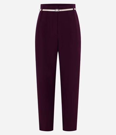 Pantalón Zanahoria Sastrería con Cinturón Hebilla 5