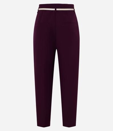 Pantalón Zanahoria Sastrería con Cinturón Hebilla 6