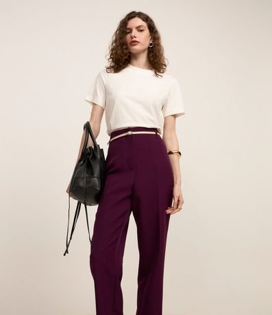 Pantalón Zanahoria Sastrería con Cinturón Hebilla 3