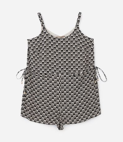 Enterito en Viscosa Estampada de Cocoteros Curve & Plus Size 7