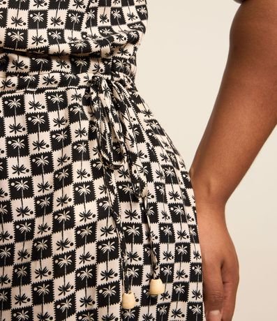 Enterito en Viscosa Estampada de Cocoteros Curve & Plus Size 6