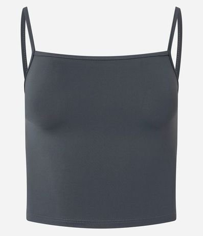 Top Cropped de Poliamida con Breteles Finos 4