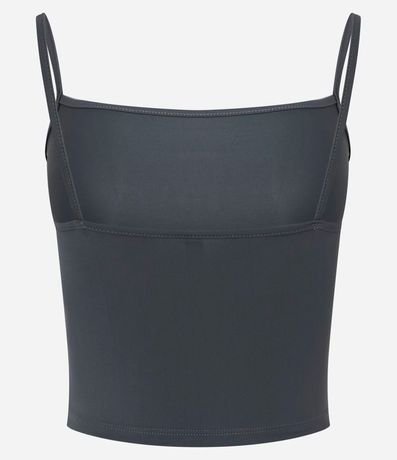 Top Cropped de Poliamida con Breteles Finos 5