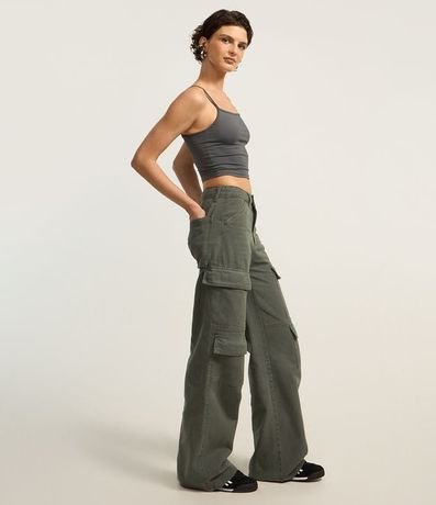 Top Cropped de Poliamida con Breteles Finos 3