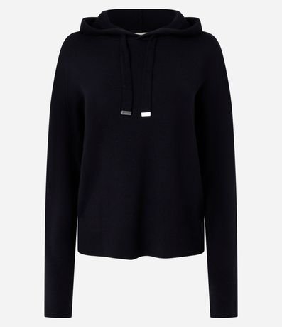 Saco en Punto con Capucha y Puntas Metalizadas 5